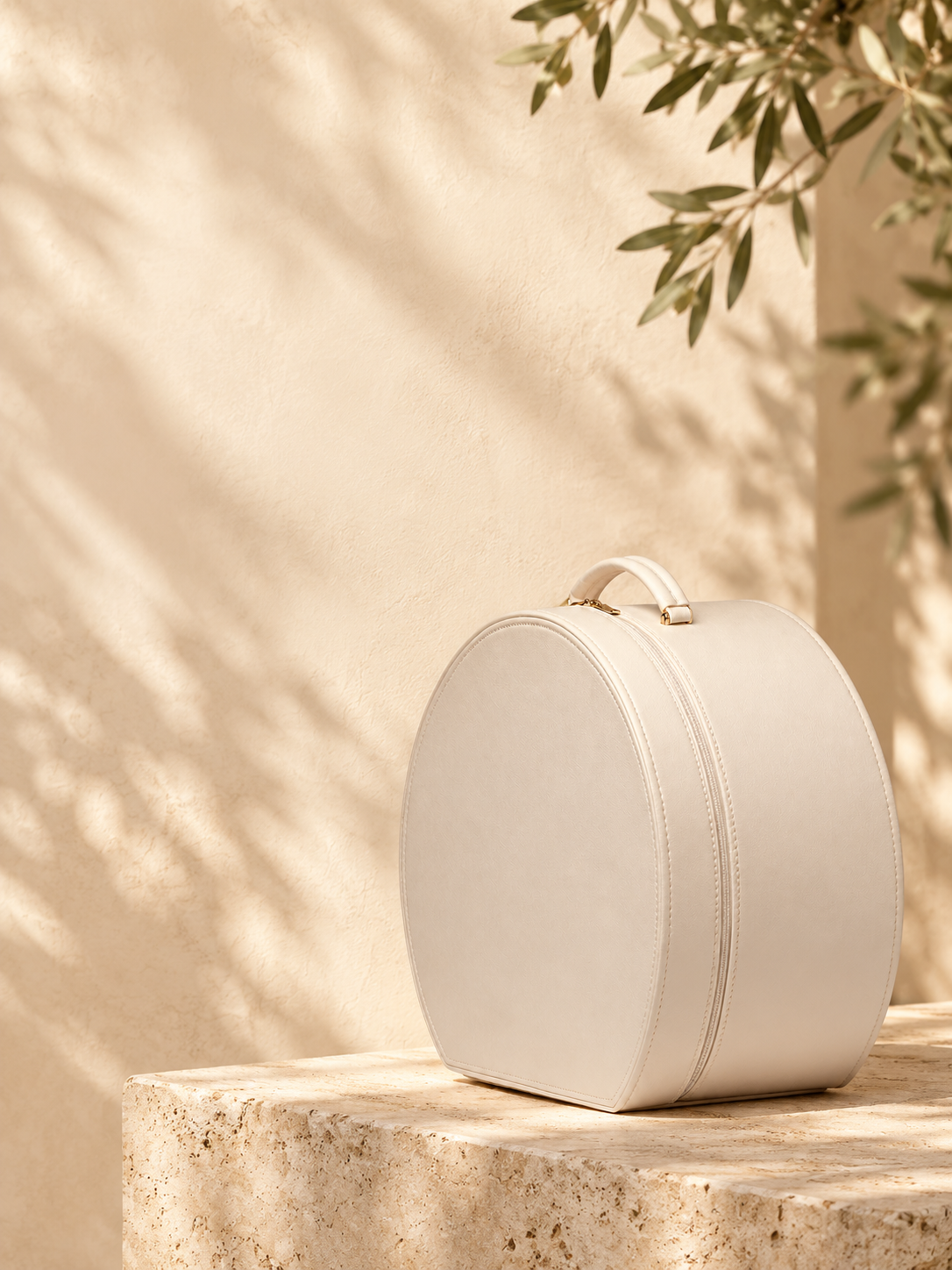 Τσάντα βάπτισης LIVIA σε cream απόχρωση, χειροποίητη από την BABYDAY